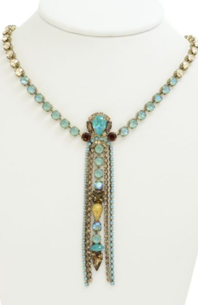 Turq Pendant Y Necklace
