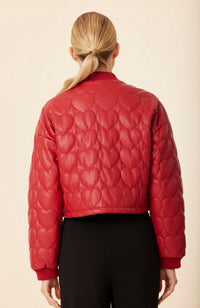 Baseball Jacket Heart Quilted