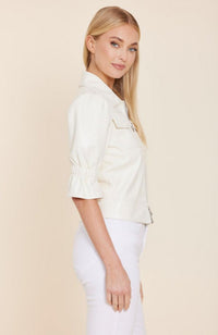 Vegan Leather SS Double Zip Jacket