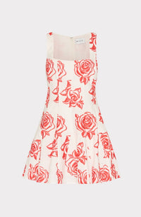 Ariel Rose Embroidery Mini Dress