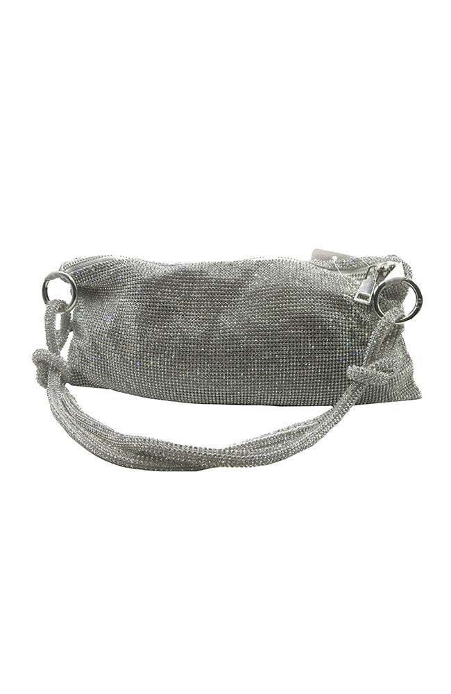 Silver Slouchy Shoulder Bag