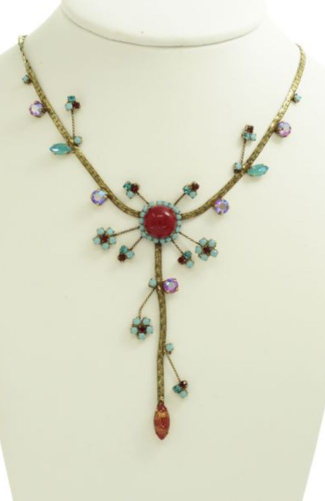 Floral Inspired Y Necklace