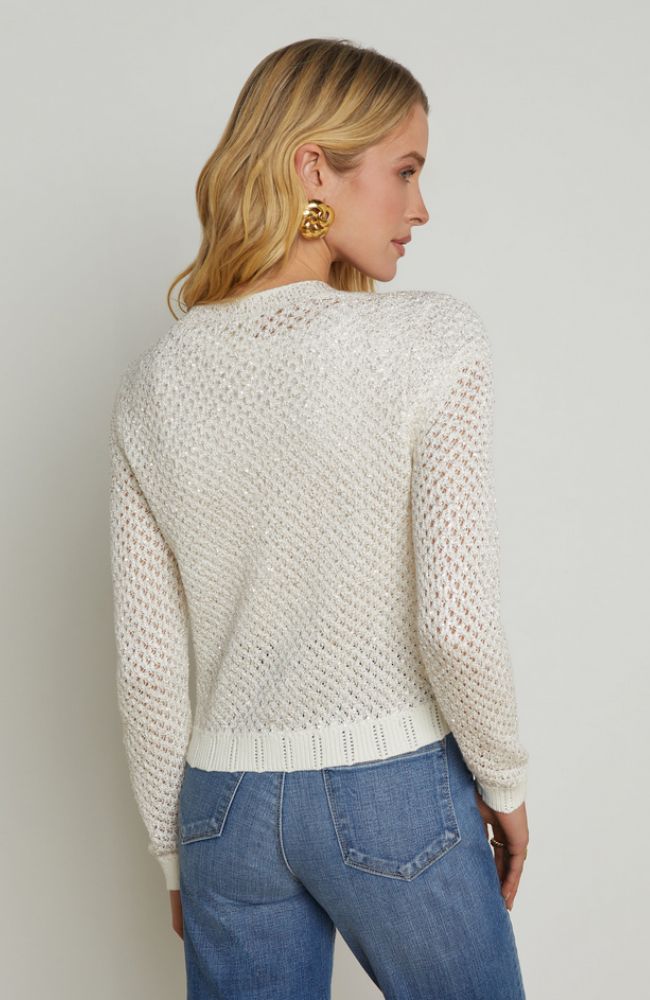 Blanca Sequin Crop Cardi