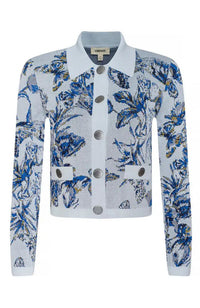 Osiris Jacquard Collared Cardigan