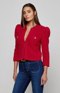 Delli Crop Textured Cardigan