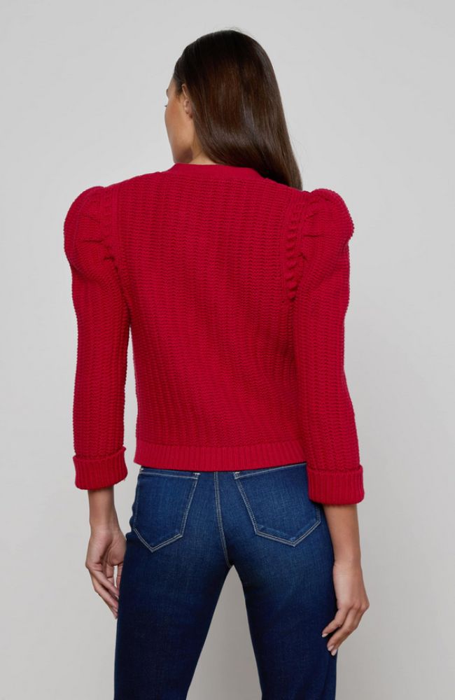Delli Crop Textured Cardigan