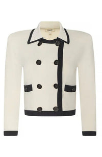 Janu Contrast Trim Knit Jacket