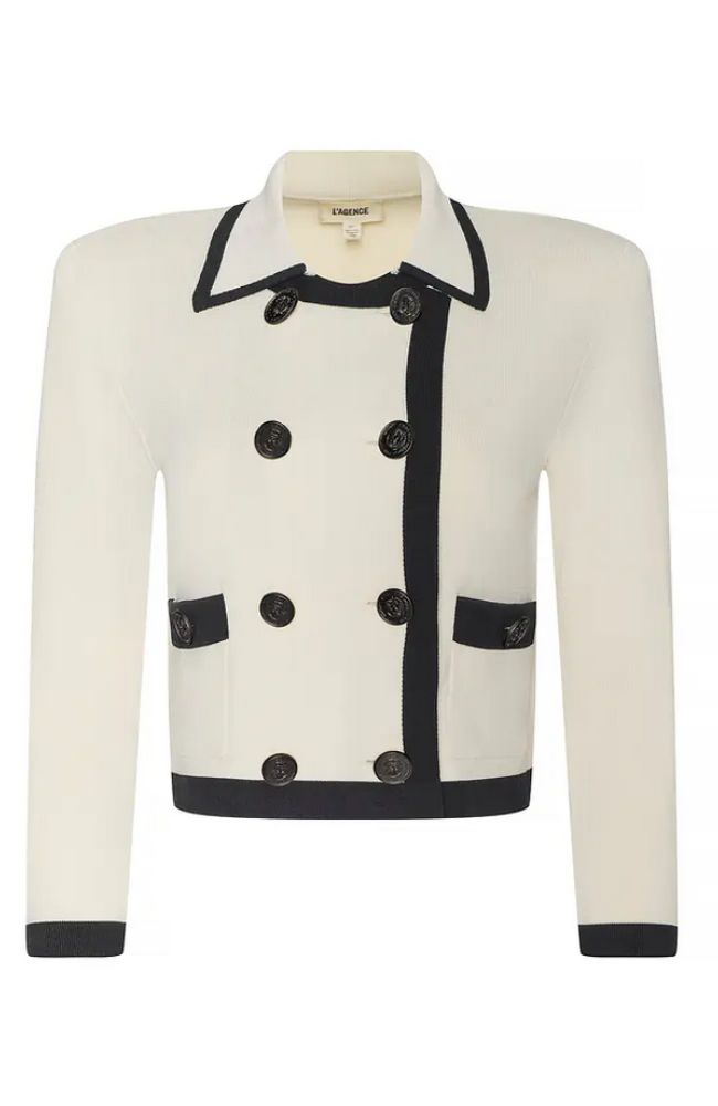 Janu Contrast Trim Knit Jacket