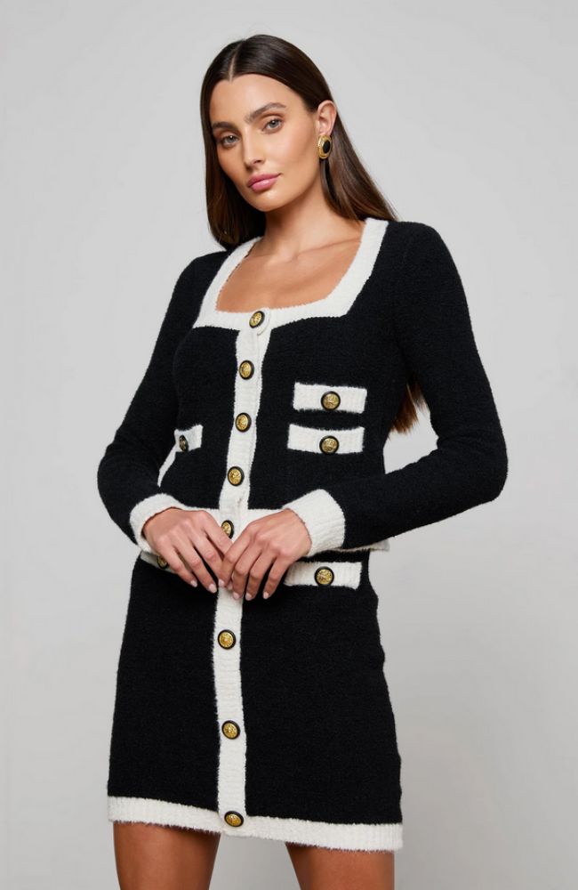 Monette Square Neck Cardi