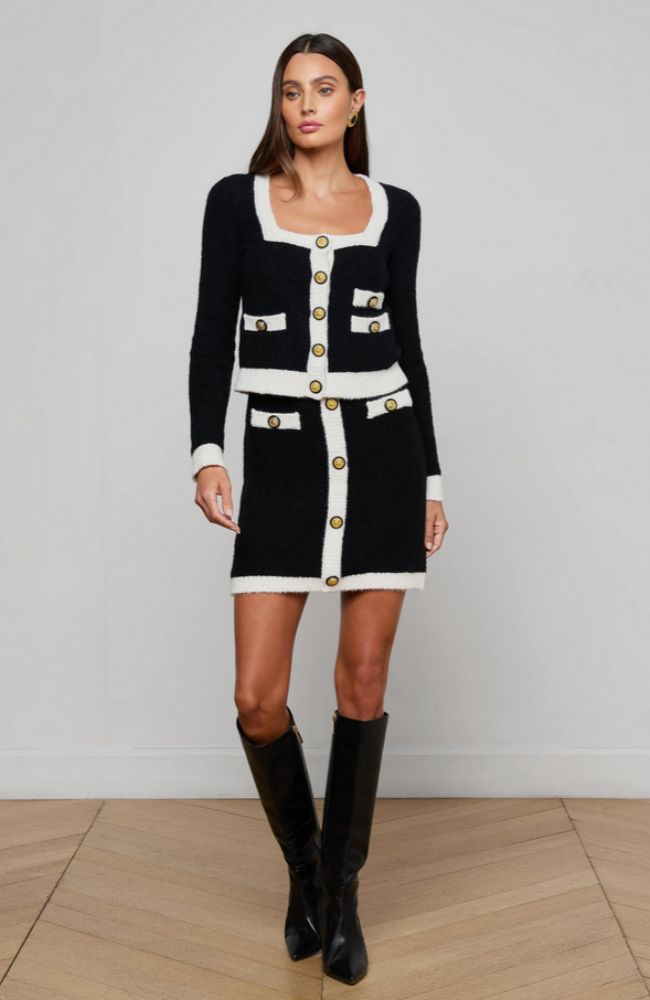 Lottie Button Front Skirt