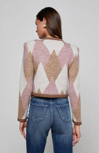 Siobhan Fuzzy Argyle Cardigan