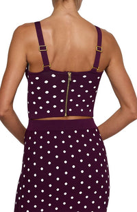Tula Polka Dot Bra Knit Top