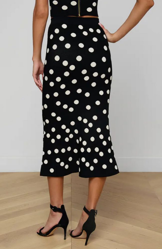 Mae Polka Dot Flare Skirt