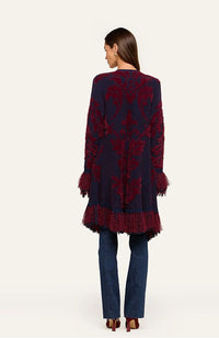 Naiad Jacquard Fringe Cardigan