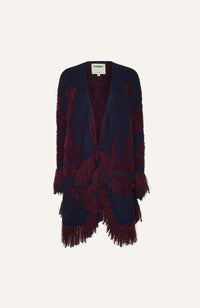 Naiad Jacquard Fringe Cardigan