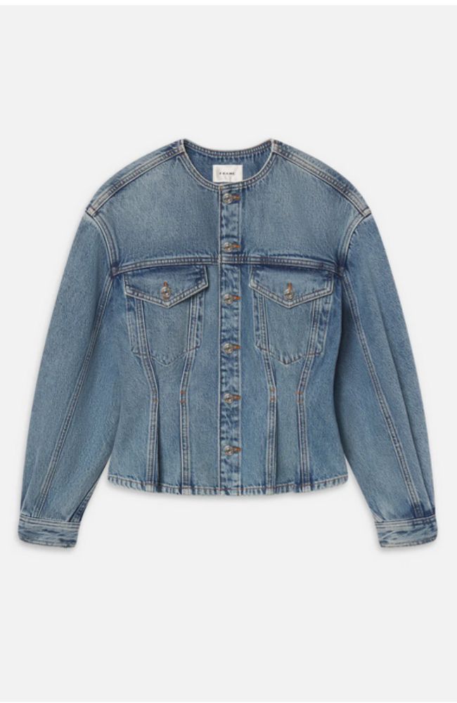 The Nipped Collarless Jacket