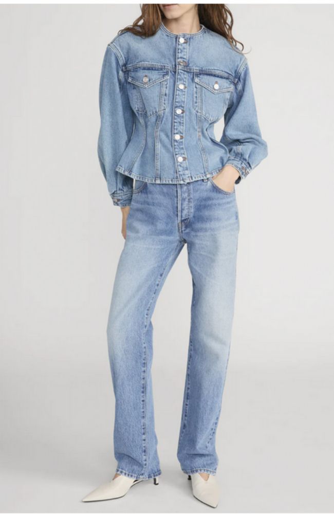 The Nipped Collarless Jacket