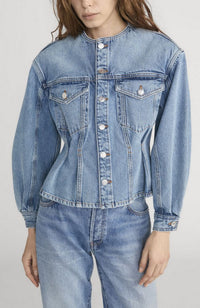 The Nipped Collarless Jacket