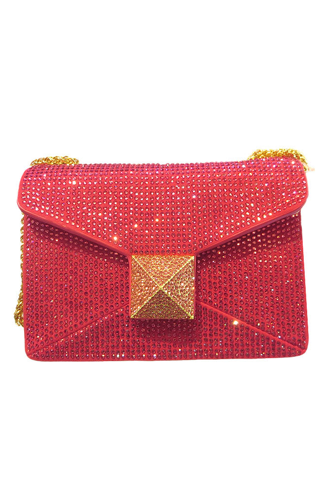 Fuschia Rhinestone Purse