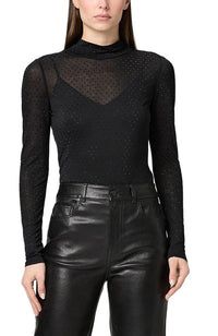 Black Sheer Ursula Top