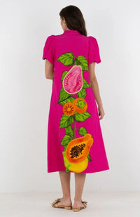 Hampton Dress in Papaya Vine