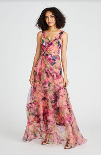 Raisa Organza Vneck Gown