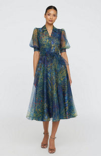 Winnie Puff Sleeve Shirt Dress