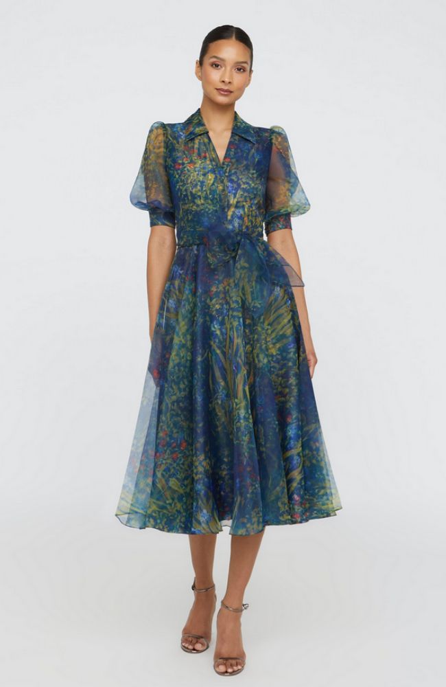 Winnie Puff Sleeve Shirt Dress