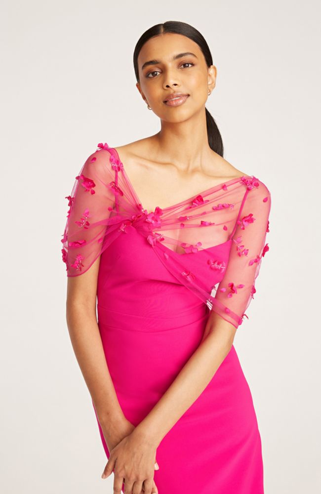 Gia Beaded Shawl Dress