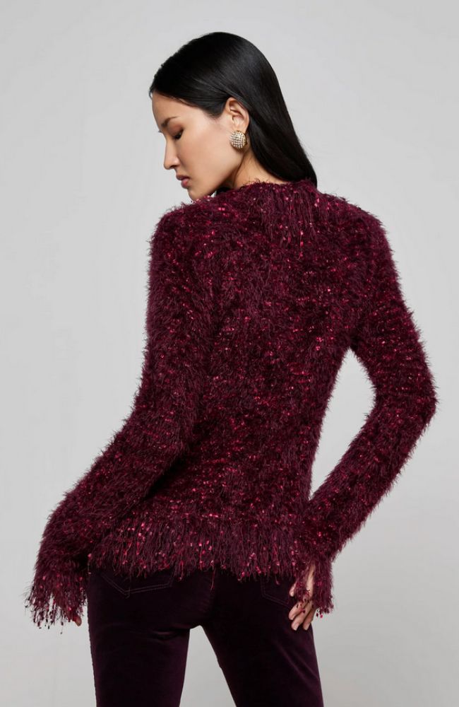 Azure Cardigan Blazer in Malbec