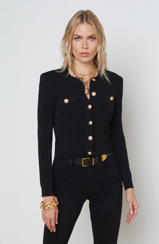 Toulouse Crop Crew Neck Cardigan
