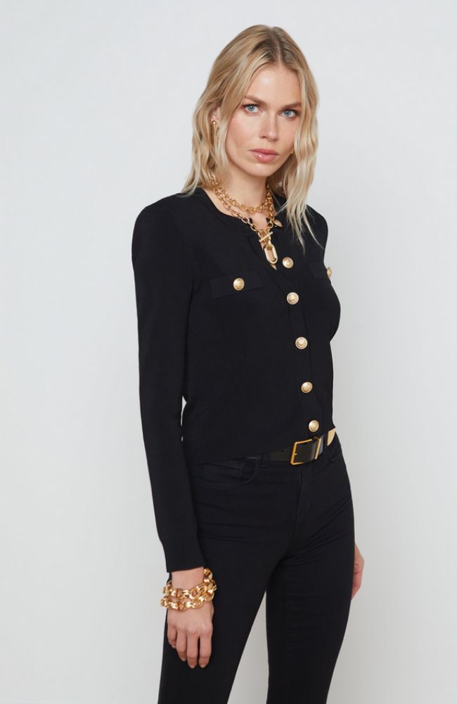 Toulouse Crop Crew Neck Cardigan