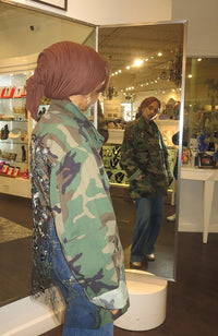 Camo FL Camo Sequin Jacket with Brooch