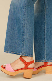 Mona Sandals in Flamingo