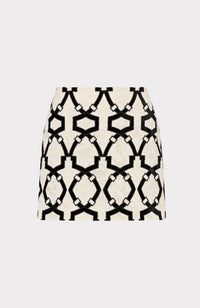 Jayla Velvet Flock Lace Skirt