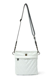 Sidewalk Bag in White Patent