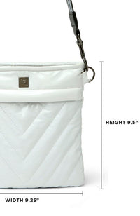 Sidewalk Bag in White Patent