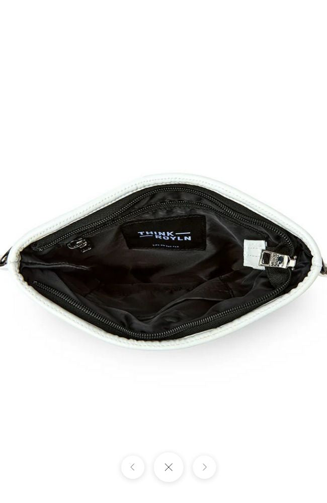 Sidewalk Bag in White Patent