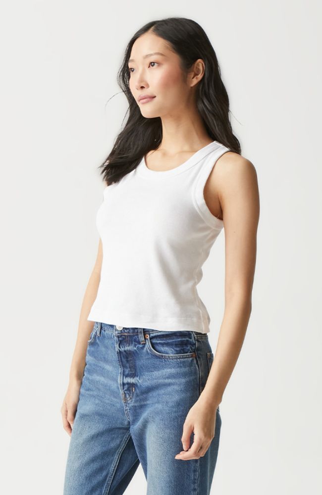 Mina Wide Binding Crop Tank