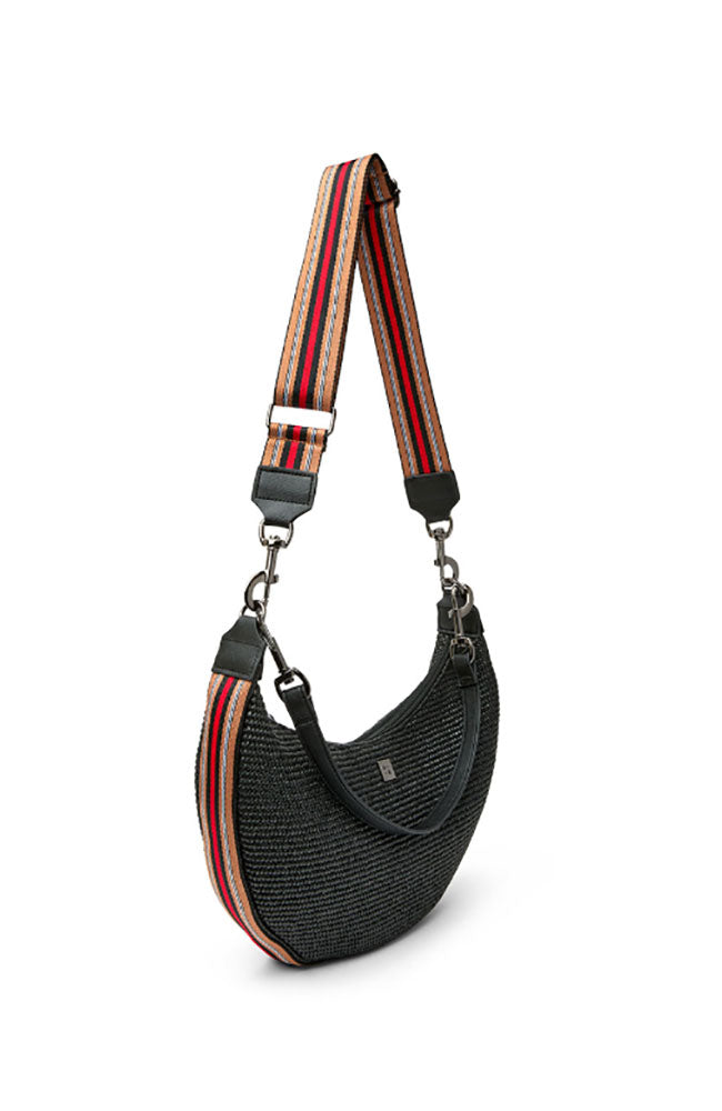 Soho Sunset Bag in Black Raffia