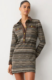 Houndstooth Maria Dress