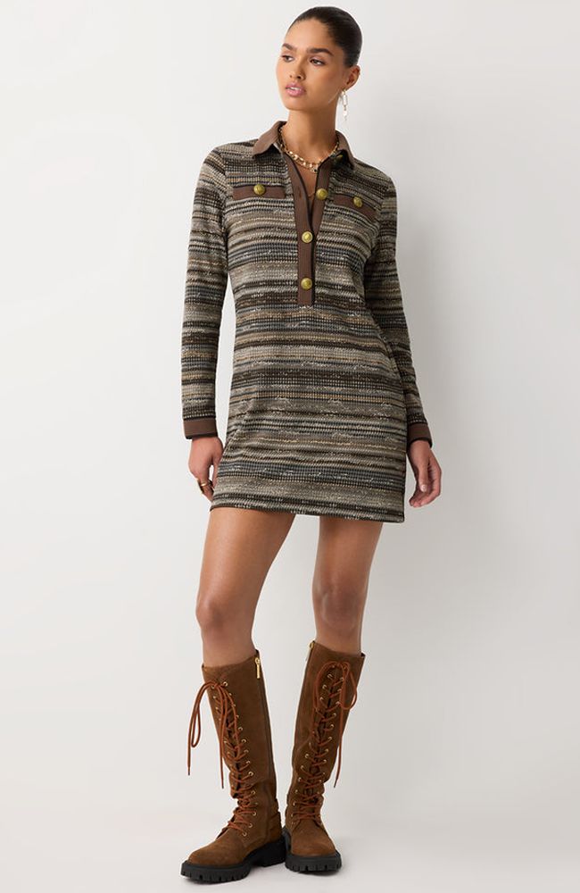 Houndstooth Maria Dress