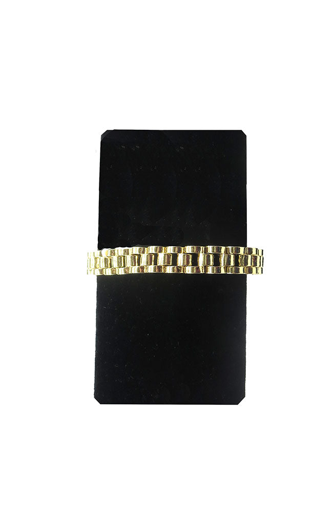 Gold Watch Style Link Bracelet