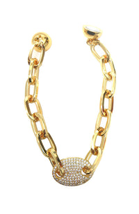 Magnetic Close Clear CZ Bracelet
