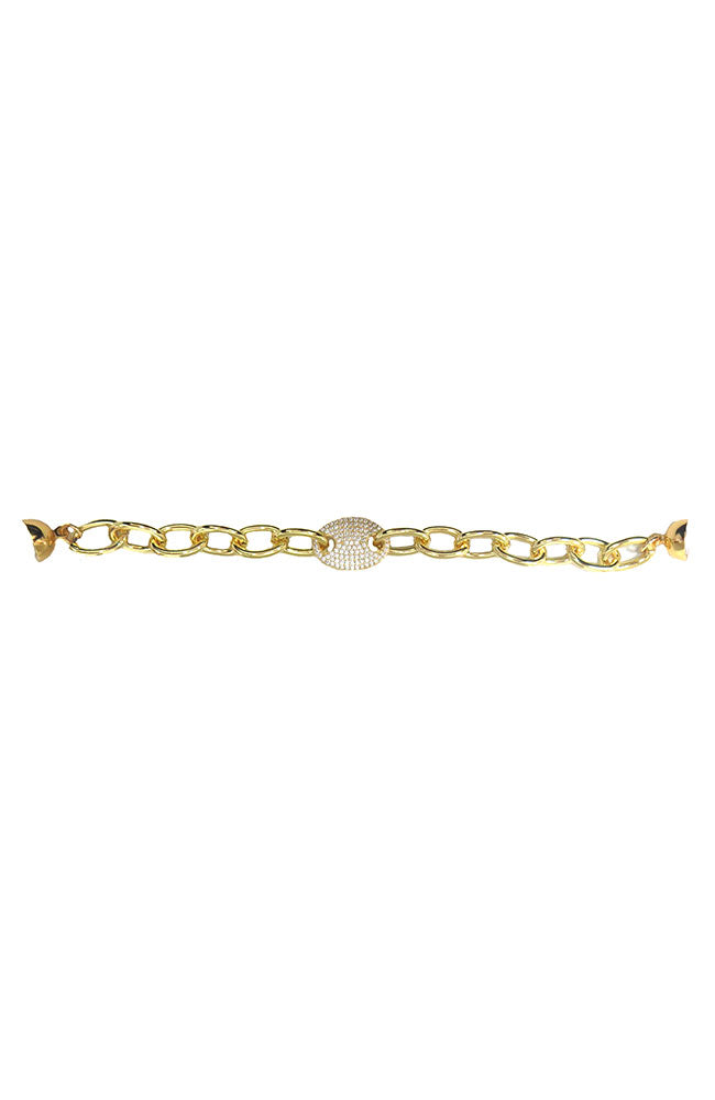 Magnetic Close Clear CZ Bracelet