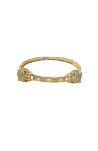 Leopard Head Bangle
