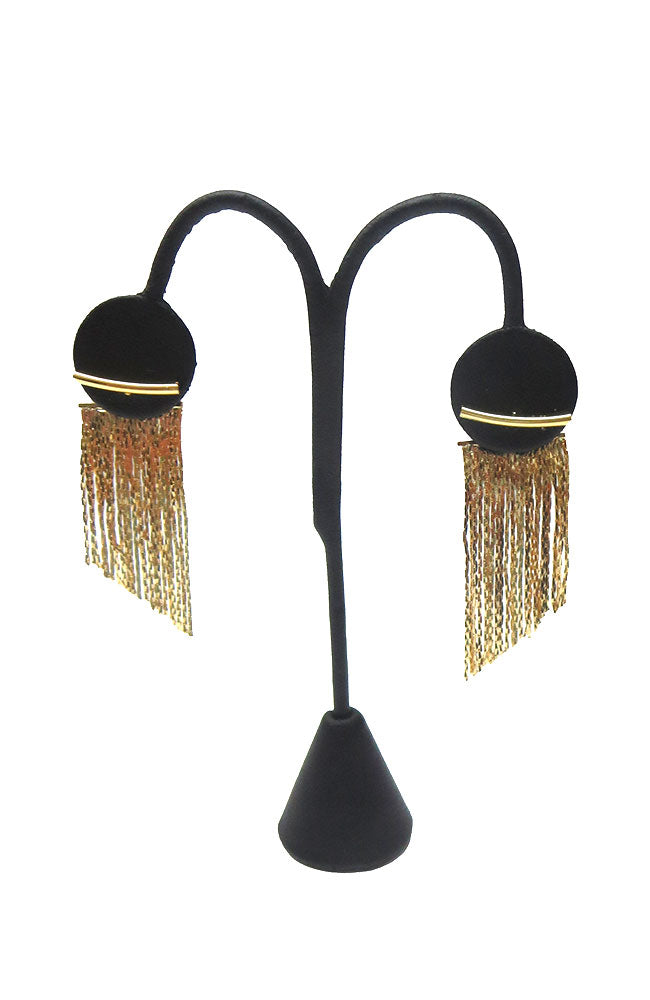 Gold Tinsel Earrings