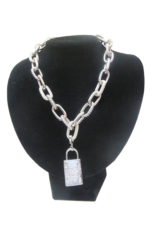 Love Locket Silver Neck