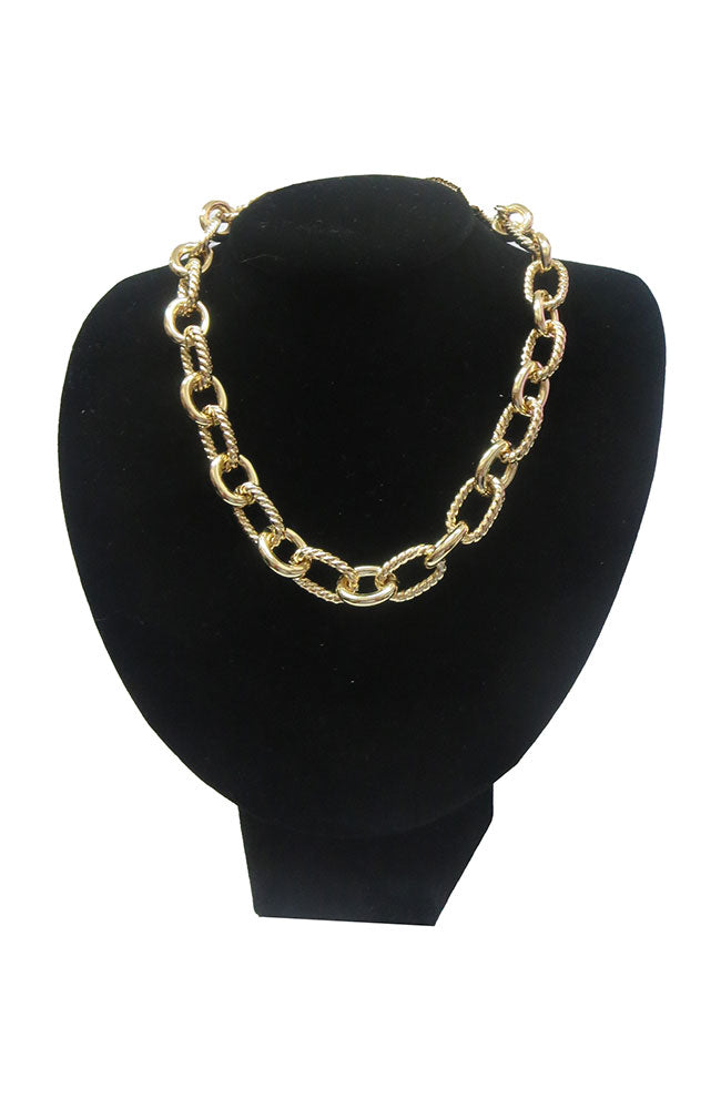 Mag Close Ovals Rope Chain Gold