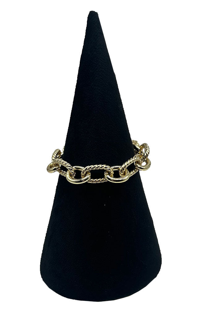 Etched Chain Link Bracelet